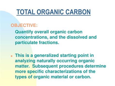 total organic carbon meaning